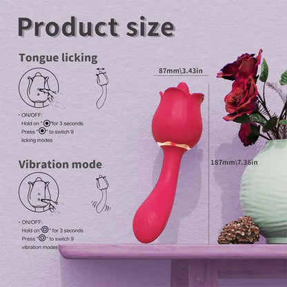 rose toy clit sucker vibrator red