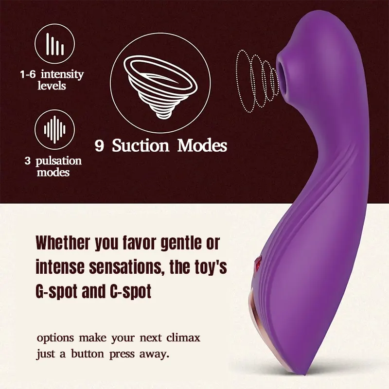 9-Mode G-Spot &amp; Clitoral Suction Vibrator