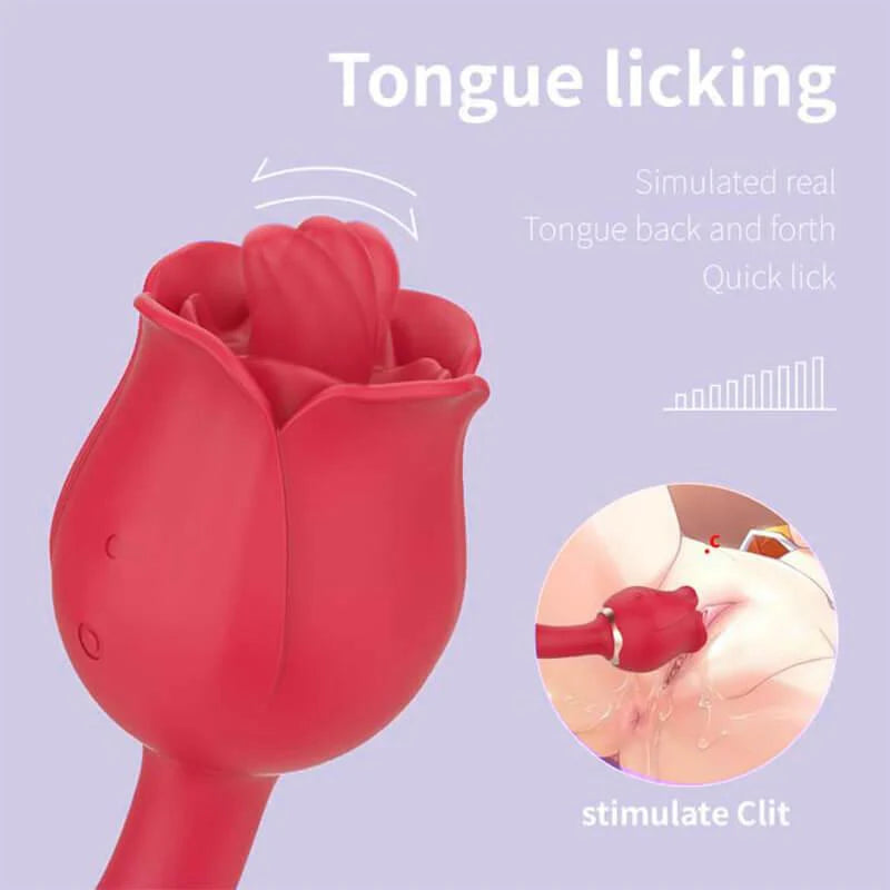 rose toy clit sucker vibrator red