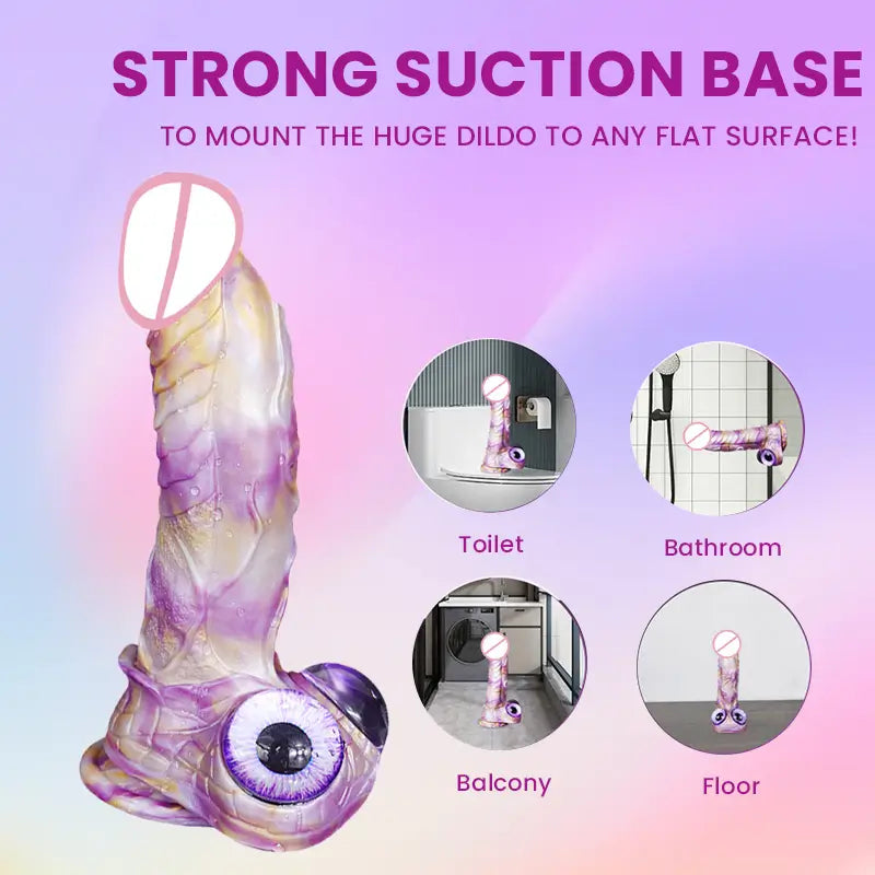 Heteropupil_Platinum_Silicone_Mixed_Colour_Shaped_Dildo