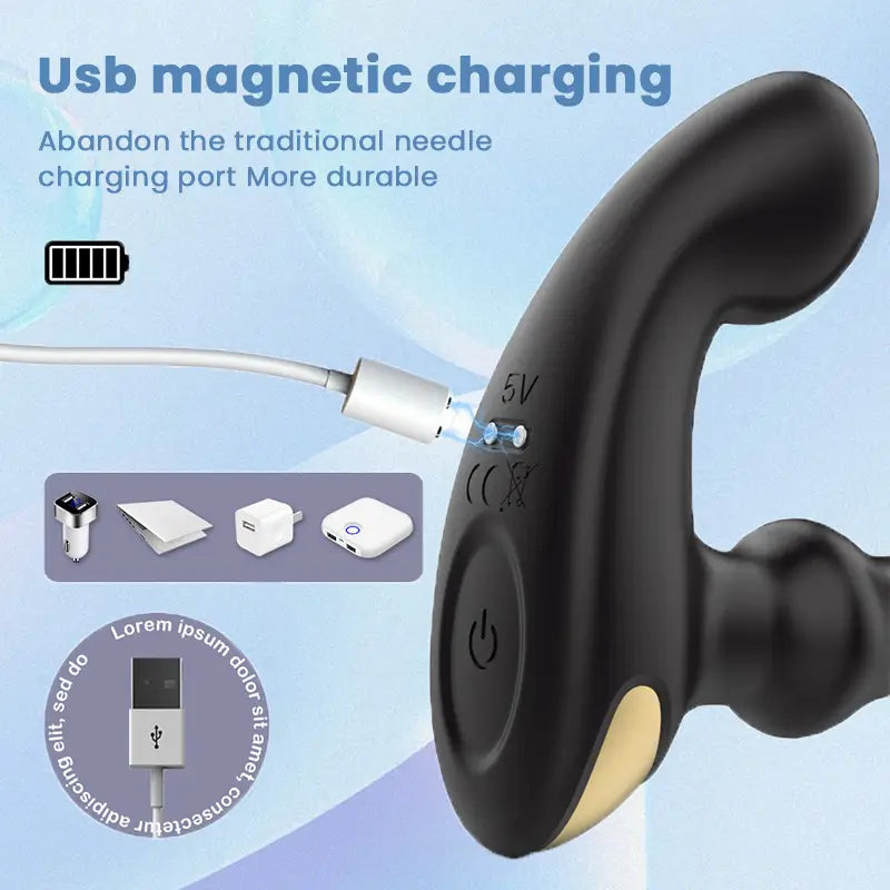 Male Prostate Vestibular Plug Vibrator