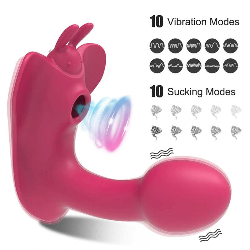 Sucking Wearable Butterfly Vibrator - Inyarose