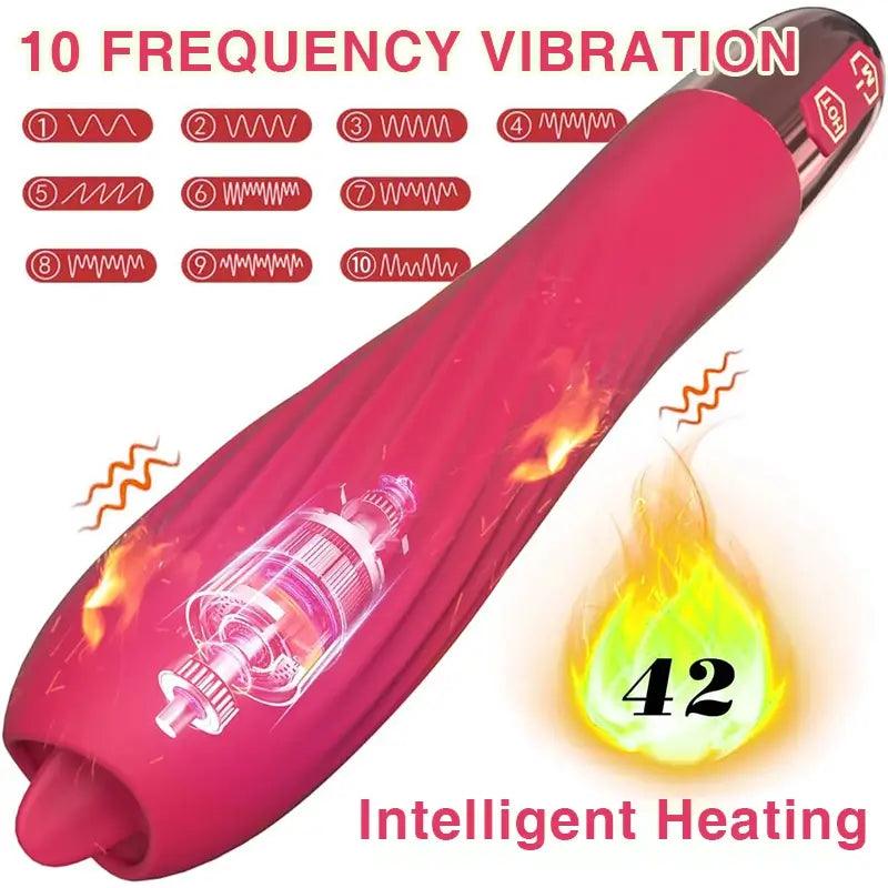 Licking Vibrating Tongue G-Spot Vibrator