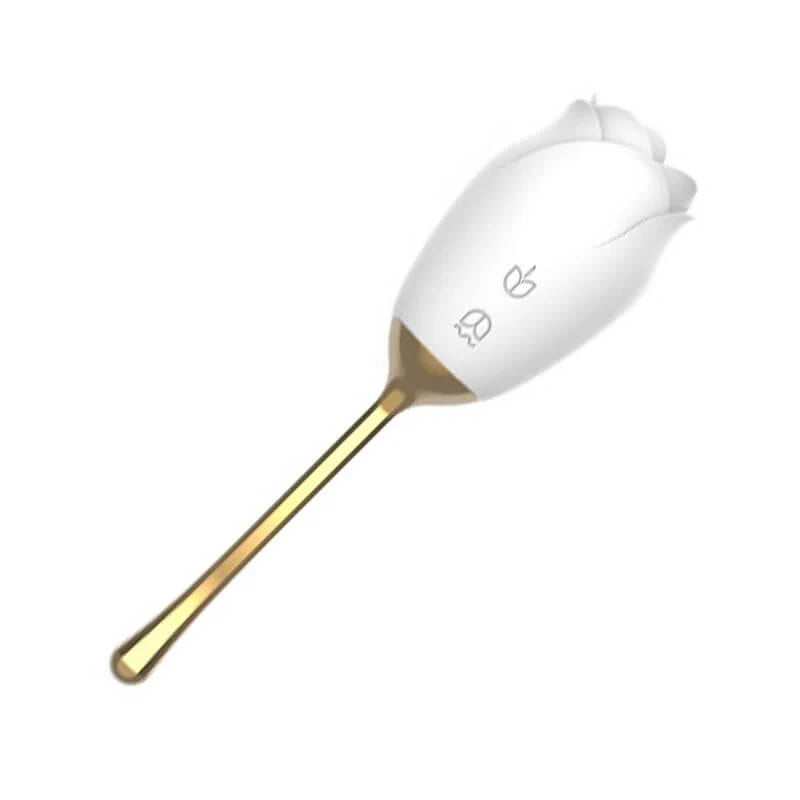 rose toy clit sucker vibrator white