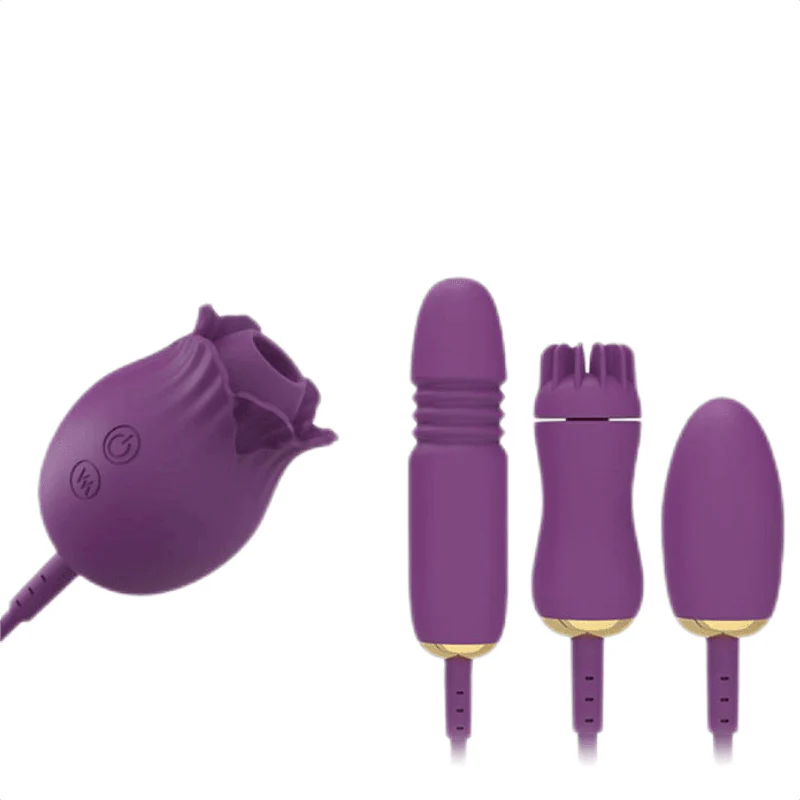 rose toy clit sucker vibrator purple