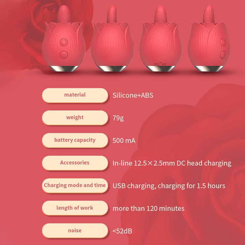 rose toy clit sucker vibrator red