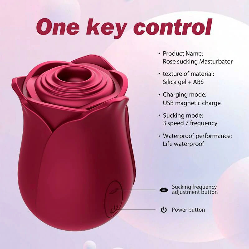 rose toy clit sucker vibrator red