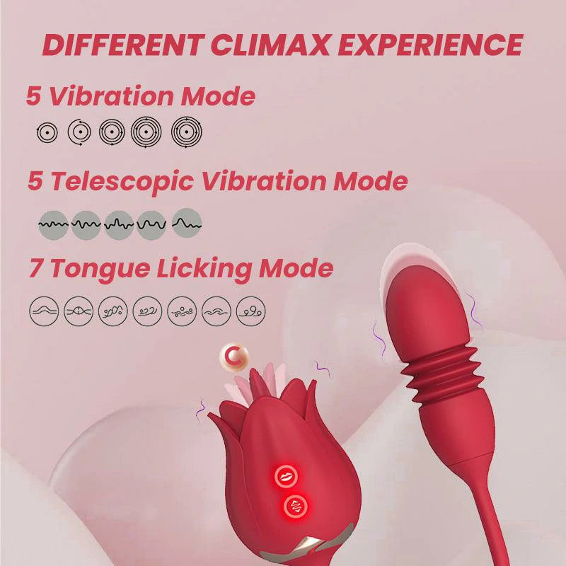 rose toy clit sucker vibrator red