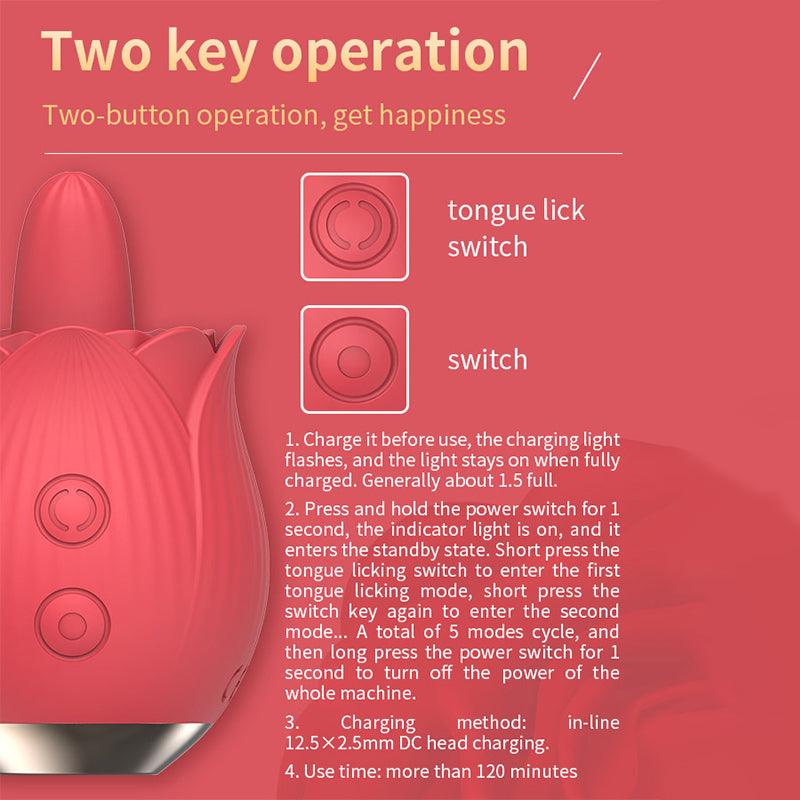 rose toy clit sucker vibrator red