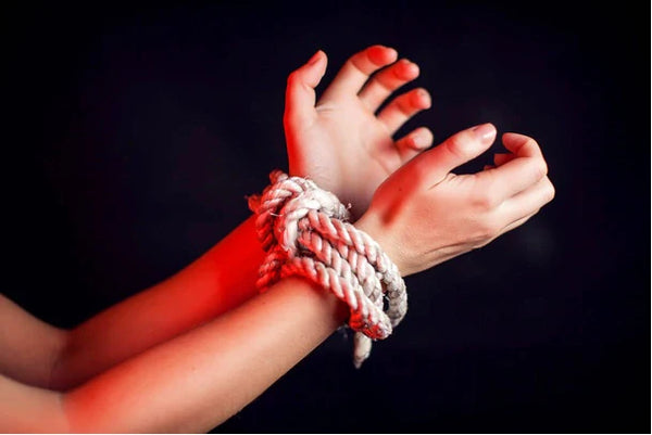 bound hands woman